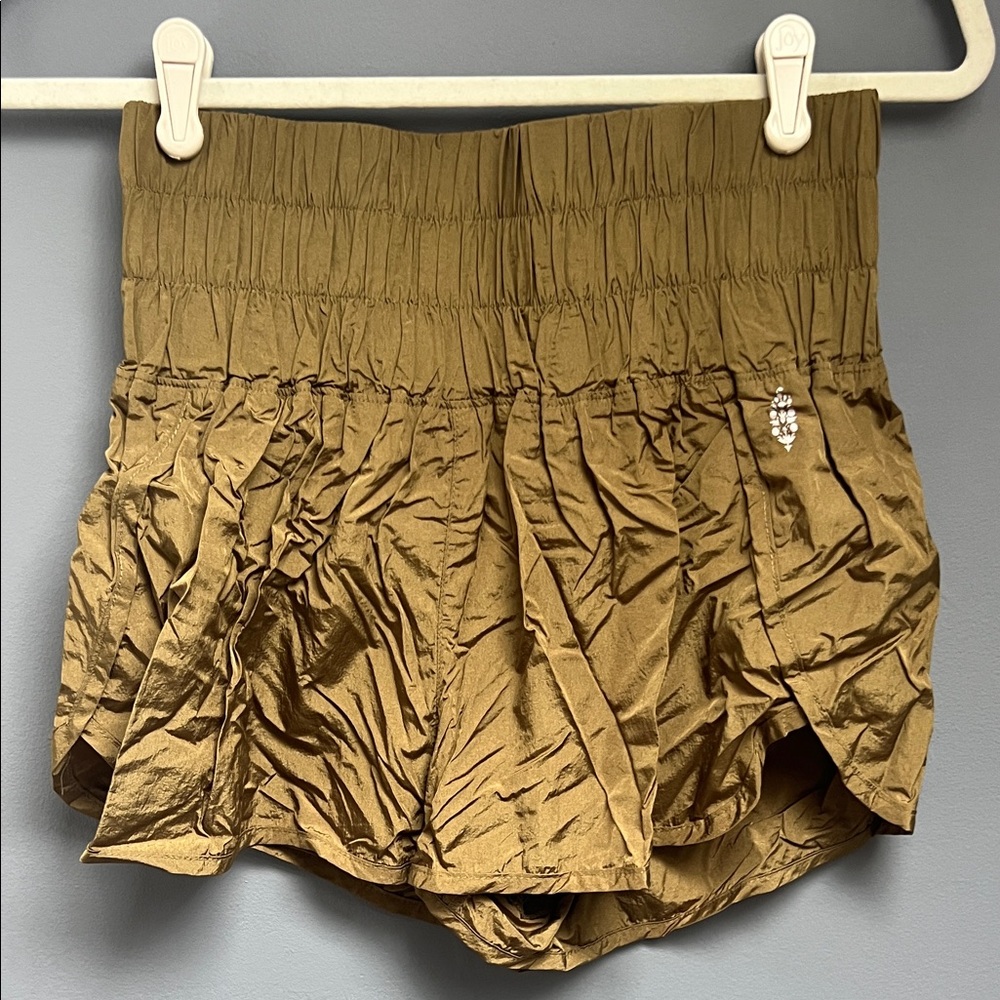 FP Movement by Free People Green-Gold Women's Shorts